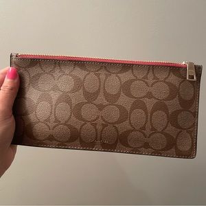 Coach zip wallet